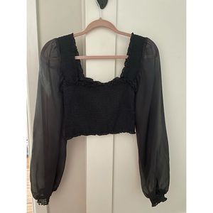 Dolls Kill Smocked CropTop